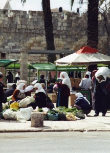 Outside the Gate of the Old City of Jerusalem (East Jerusalem)